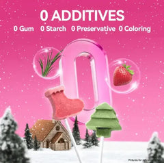Festive pet treats shaped like Christmas tree and boot, 0 additives, no gum starch preservatives coloring