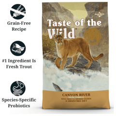 Taste Of The Wild Canyon River Adult Cat Food | Fish-Rich Cat Dry Food with Trout & Smoked Salmon