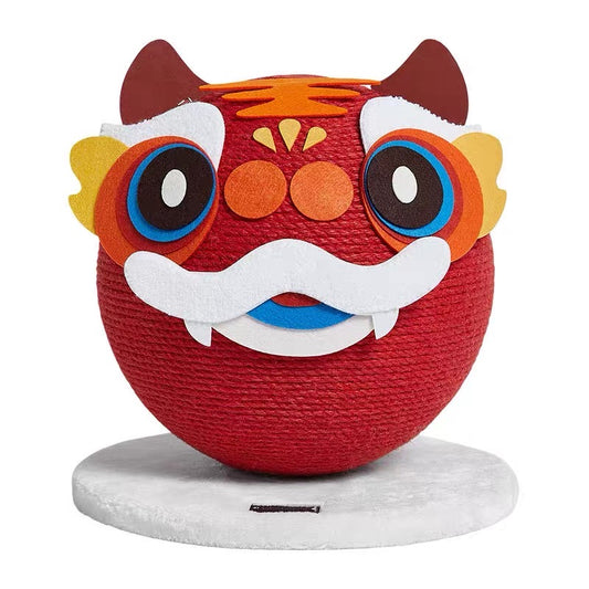 VETRESKA Natural Sisal Pet Cat Scratching Ball Tiger Interactive Cat Scratcher-Petroom