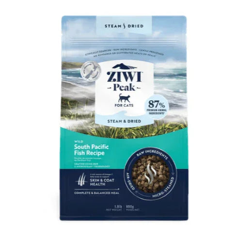 ZIWI Peak Steam And Dried Wild South Pacific Fish Dry Cat Food 800g-Petroom