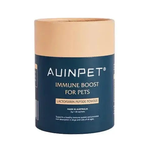 AUINPET Immune Boost Powder for Dogs & Cats 60g, Lactoferrin peptide powder for pets' immune system.