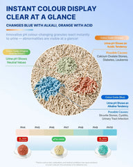 Instant Colour Display Clear at a Glance - Michu Health Monitoring Cat Litter 2.5kg/6L pH Monitoring from Acidic to Alkaline