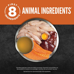 ORIJEN Original Chunks & Shreds Adult Wet Cat Food 155g ×6 - fresh animal ingredients used in preparation