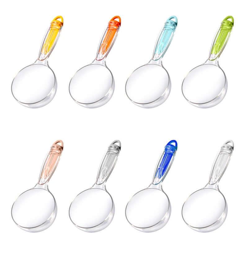 Petroom 3-in-1 Multi-functional Pet Food Scoop with colorful handles in various shades