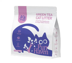 Green Tea Cat Litter with tea polyphenols for odour control, eco-friendly and dust-free