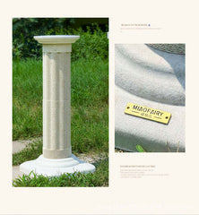 Roman Column Aesthetic Corrugated Cat Scratching Post – Stylish cat scratchers for Indoor Cats in outdoor setting.