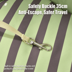 Safety buckle for Dopamine-Styled Dog Travel Car Seat - Vibrant Macaron Safety Sofa for Dogs & Cats ensuring secure travel.