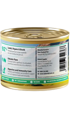 Talentail Ultimate New Zealand Lamb Cat Wet Food 180g can showing premium nutritious formula with 92% lamb, organs, and broth.