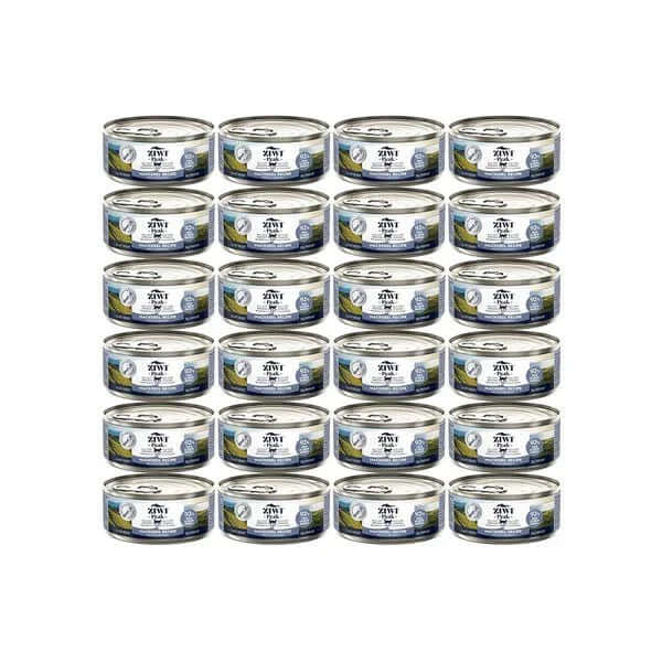 ZIWI Peak Mackerel Canned Cat Food, a premium moisture-rich cat food in multiple cans.