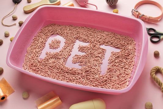 Tofu cat litter Australia — eco-friendly soy-based pellets in a clean litter tray
