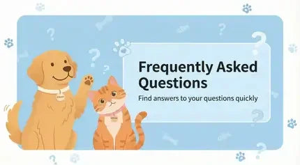 Frequently asked questions about Petroom orders, shipping, and returns, including items like cat scratchers