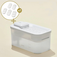 Michu Wireless Cat Water Fountain - Battery Operated Dispenser for Healthy Hydration