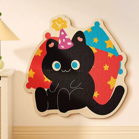 Aesthetic Wall-Mount Cat Scratch Pad Wall Protector