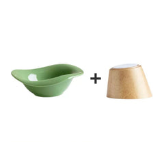 Flower Styled 15 tilted Ceramic Detatchable Pet Food Bowls