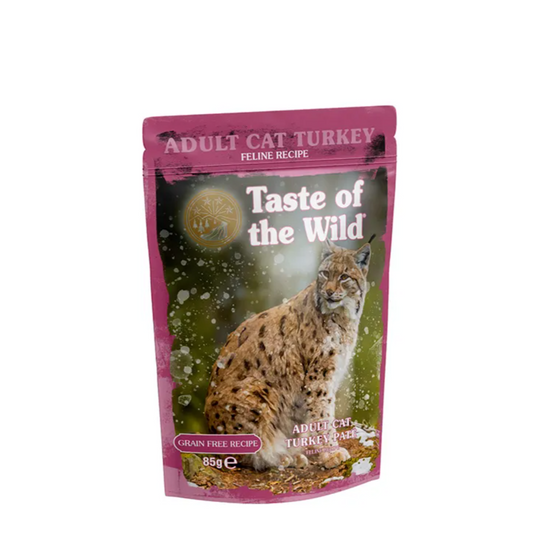Taste Of The Wild Turkey with Chicken Pate Wet Cat Food Pouch 85g x 12