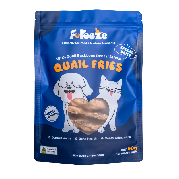 FUREEZE Freeze Dried Quail Fries 50g
