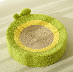 2-in-1 Cat Scratchers Bed Avocado Style