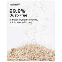 PawPuff Tapioca Multiblend Cat Litter - Tofu, Tapioca, Corn & Mineral, 7.6kg