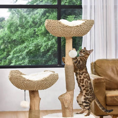 Michu Premium Real Wooden Cat Tree-Large- Spacious Australian Feline Haven Pre-Order