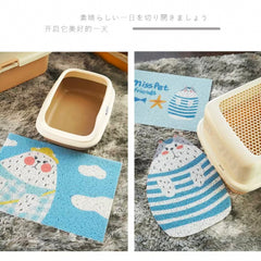 MISSPET Cute Cat Litter Trapping Mat 50x30 cm