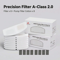 AIWO Gen 2 Wireless Pet Fountain Filter & Foam Set - Bear/Bee Edition includes Precision Filter A-Class 2.0