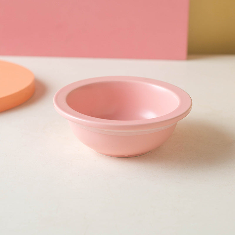 3-in-1 Ceramic Cat Bowl with Non-Slip Strip-Petroom