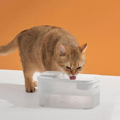 Michu Wireless Cat Water Fountain - Battery Operated Dispenser for Healthy Hydration