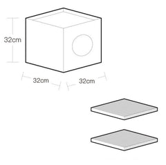 PURROOM Little Chicken Series: Square-Shaped Cat Scratcher House