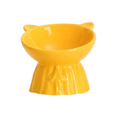 Cute Cat Shape Ceramic Pet Bowl