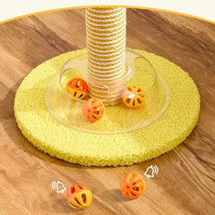 Articulate Cartoon Cloud Scratching Post with Ball Track Base – Vertical cat scratchers Play Station