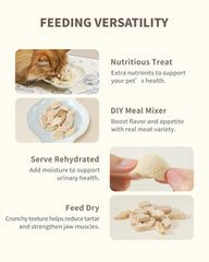 PET-EVER Freeze Dried Raw Whole-Cut Rabbit Tenderloin Cat &Dog Treats 70g-PETROOM