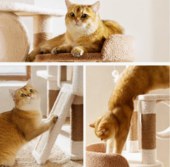 Ona's Cottage Multi-Tier Cat Tree with Cat Scratching Posts