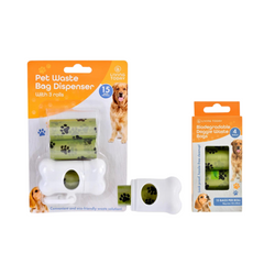 Living today Pet Dog Poop Dispenser and 105 Biodegradable Unscented Waste Bags