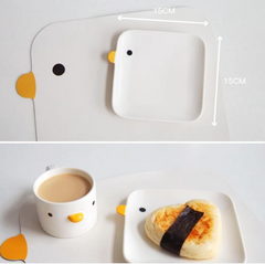 PURROOM Little Chicken Style Human Use Tableware- Matches with Pet Bowls