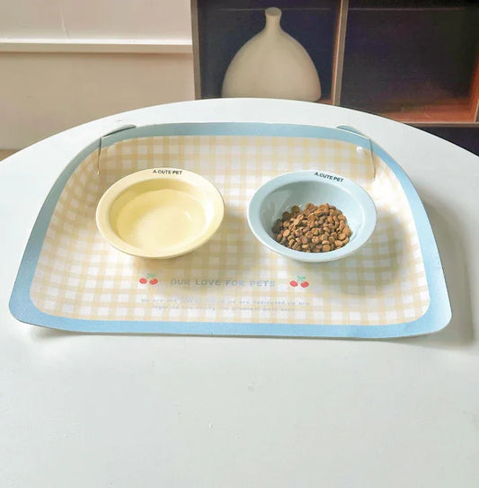 Waterproof PU Leather Pet Placemat