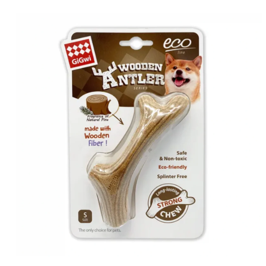 GiGwi Wooden Antler Dog Chew Toy