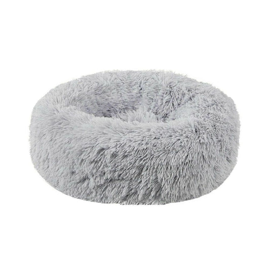 Living today Cat Bed Dog Bed Winter Plush Donut Two Colour Option