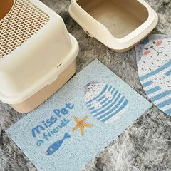 MISSPET Cute Cat Litter Trapping Mat 50x30 cm