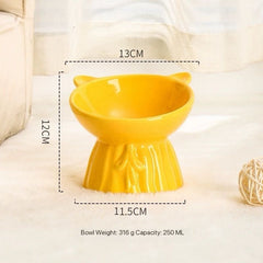 Cute Cat Shape Ceramic Pet Bowl