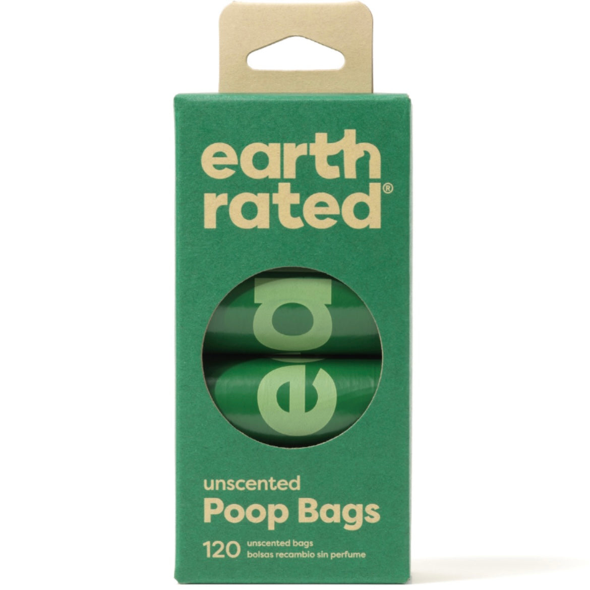 Earth Rated 120 Bags on 8 Refill Rolls - Unscented