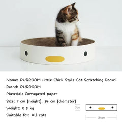 PURROOM Little Chicken Series- Round Cat Scratcher Board