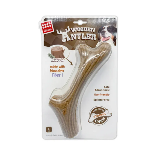GiGwi Wooden Antler Dog Chew Toy