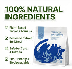Purr Haven Plant-based Seaweed Extract Cat Litter 2.5.kg/6l