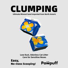 PawPuff Ultra Clumping Sodium Bentonite Cat Litter, 9.6kg - DUST FREE Formula Upgrade Version