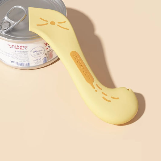 Pet Food Can Lids And One Can Spoon