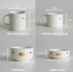 PURROOM Little Chicken Style Human Use Tableware- Matches with Pet Bowls