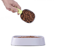 Long Handle With Clip Pet Food Scoop For Dog And Cat
