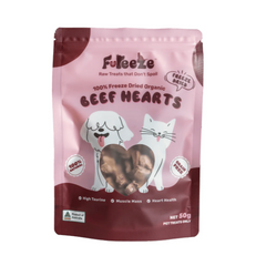 FUREEZE Freeze Dried Organic Beef Hearts 50g