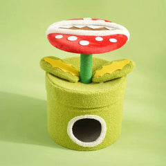 Piranha Plant Cat Tree - Cozy Cat House & Tower - Cat tree for large cats