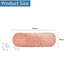 Living today Cat Bed Dog Bed Winter Plush Donut Two Colour Option